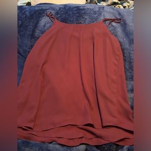 Burgandy Pink Republic Tank Top